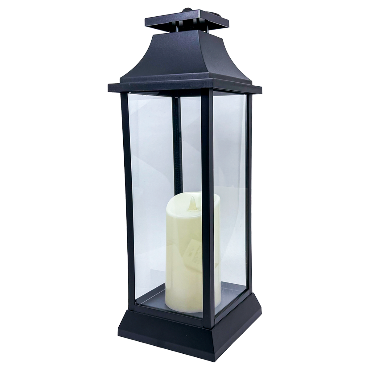 LANTERNA PRETA GDE C VELA LED | R$ 566,00	