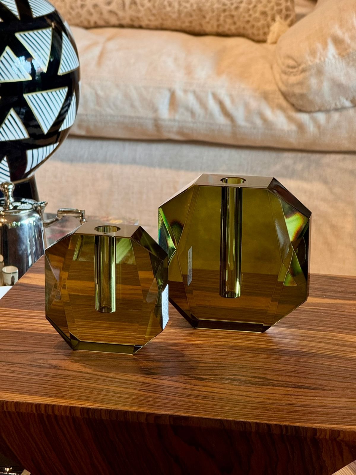Conjunto vaso de cristal l R$1.417,00