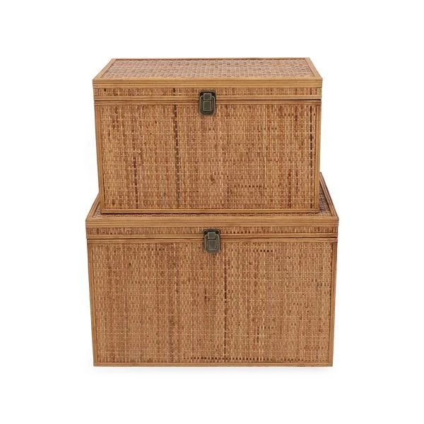 BAU EM RATTAN QUADRADO P | R$ 1.620,00