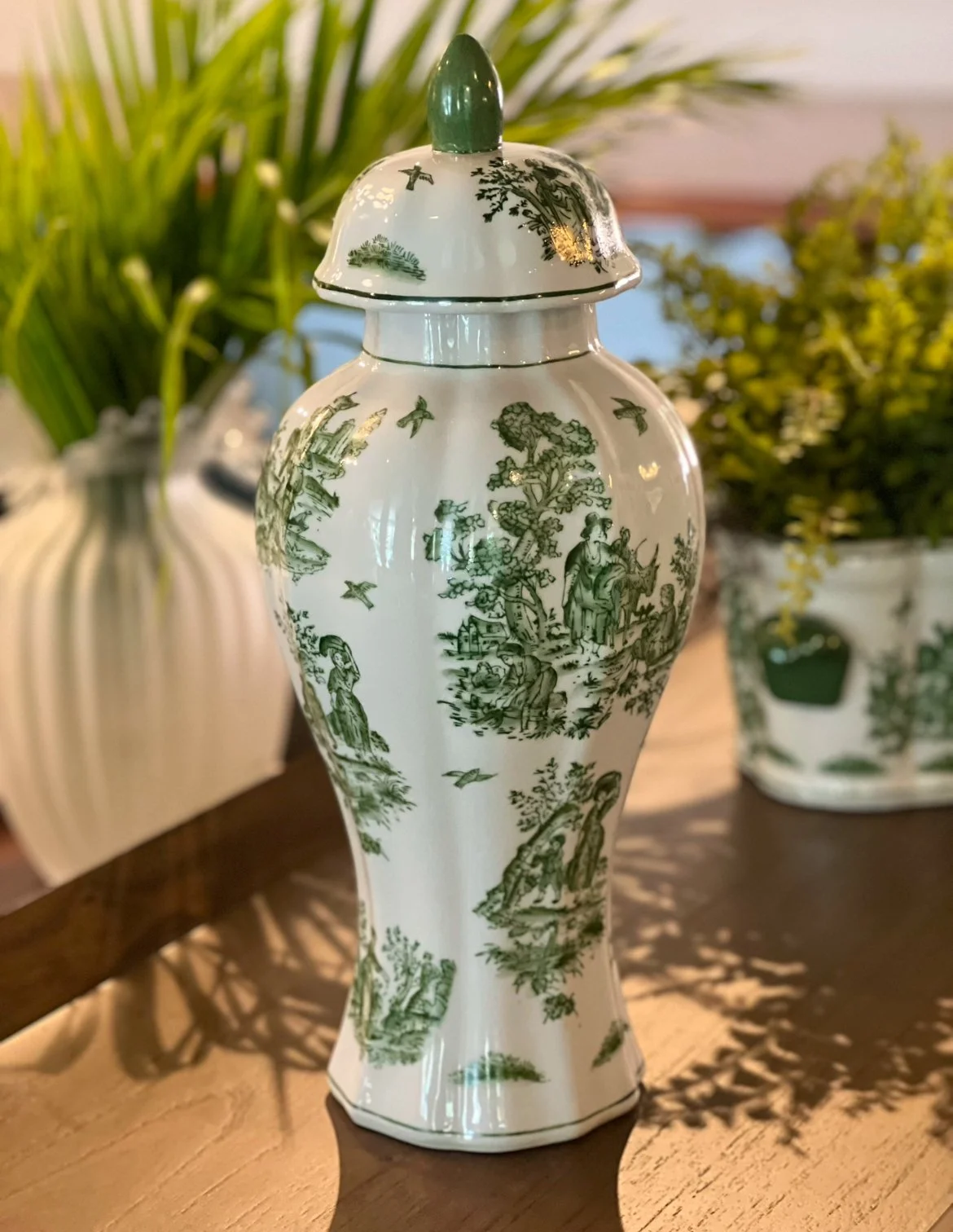Potiche Porcelana Green e White | R$ 1.520,00