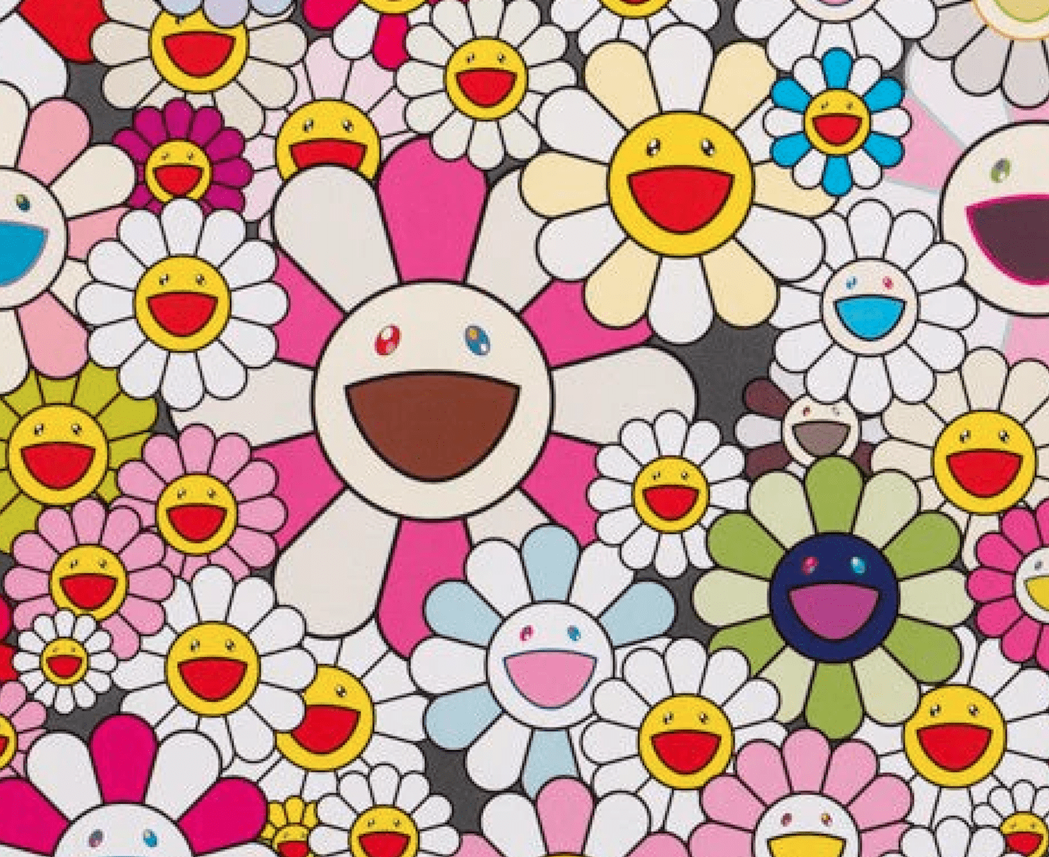 Lot 5 Planches Murakami Takashi Flower - Japon - Occasion