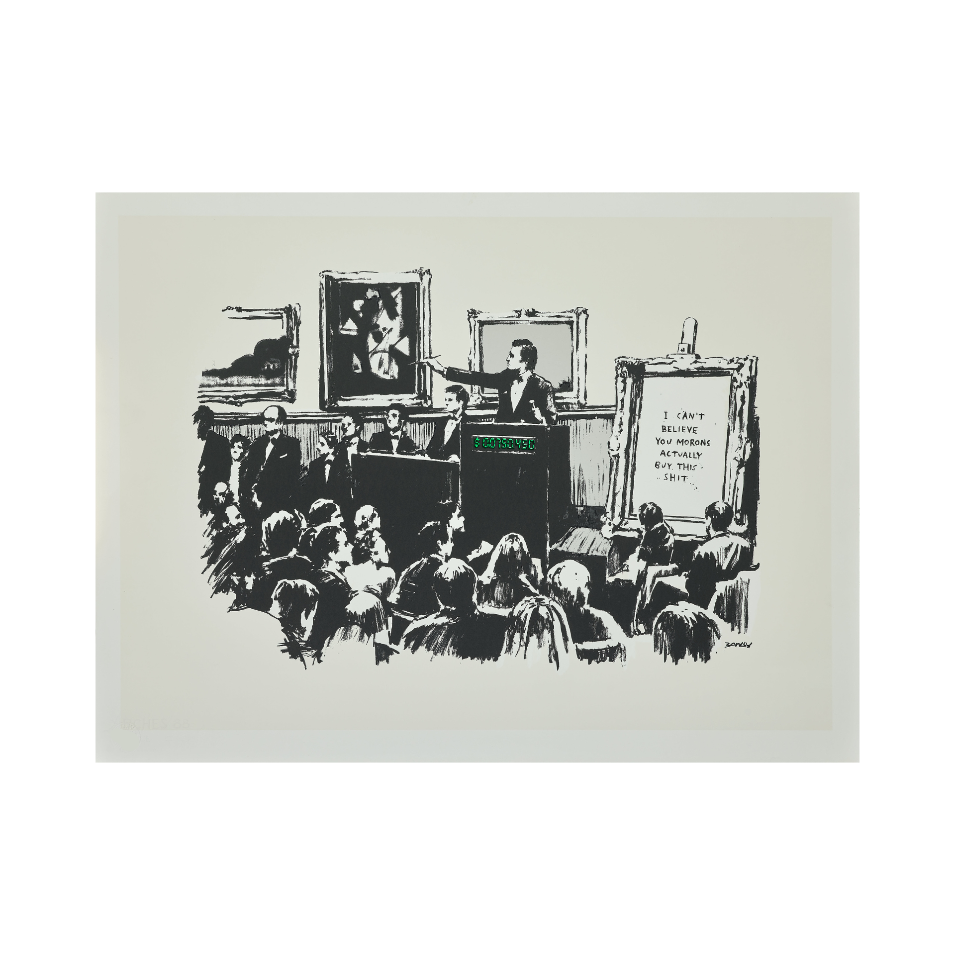 Banksy - Morons (White)