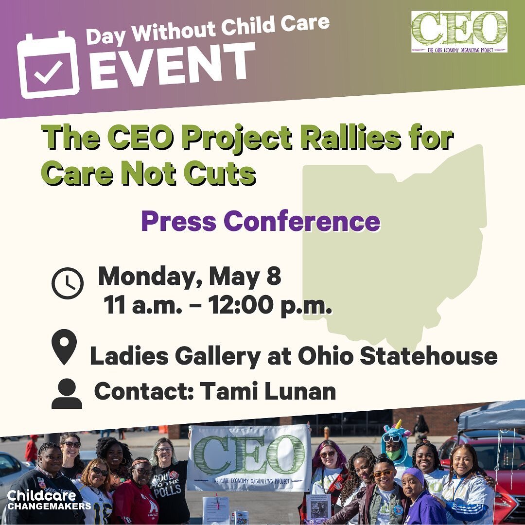 Happy Friday, CEO 🧒🏿👶🏼👧🏽👧🏻👶🏾🧒🏼💜

Together, we&rsquo;re fighting for an Ohio where each and every single person can get the care they need. 

We believe that our childcare workers deserve livable wages and enough financial support from ou