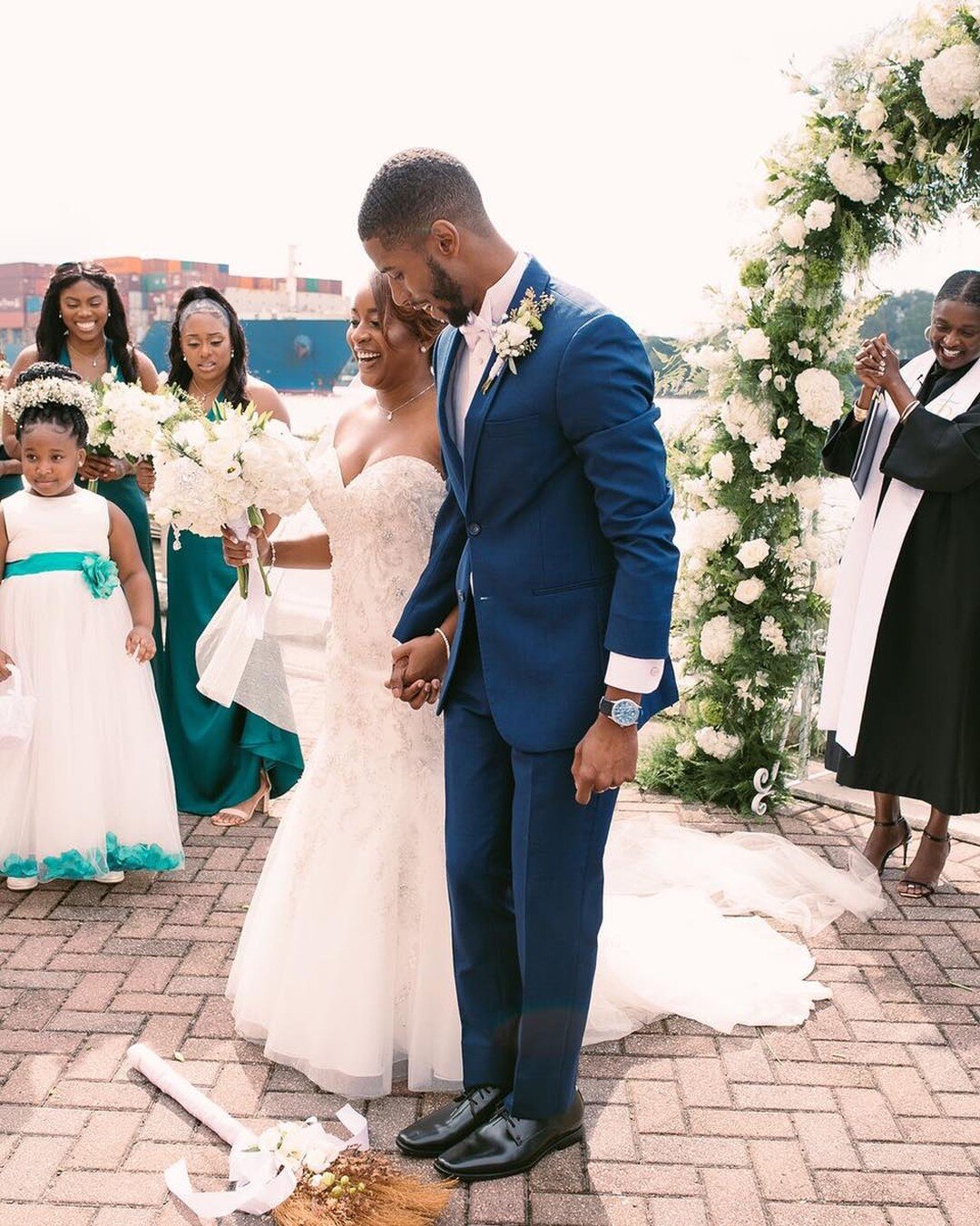 #WednesdayWeddingTraditions 
One of the many wedding traditions is &quot;jumping  broom.&quot; Following the exchange of vows, the newlyweds hold hands and jump over a broom to seal their union.

Venue: The Westin Savannah Harbor Golf Resort &amp; Sp