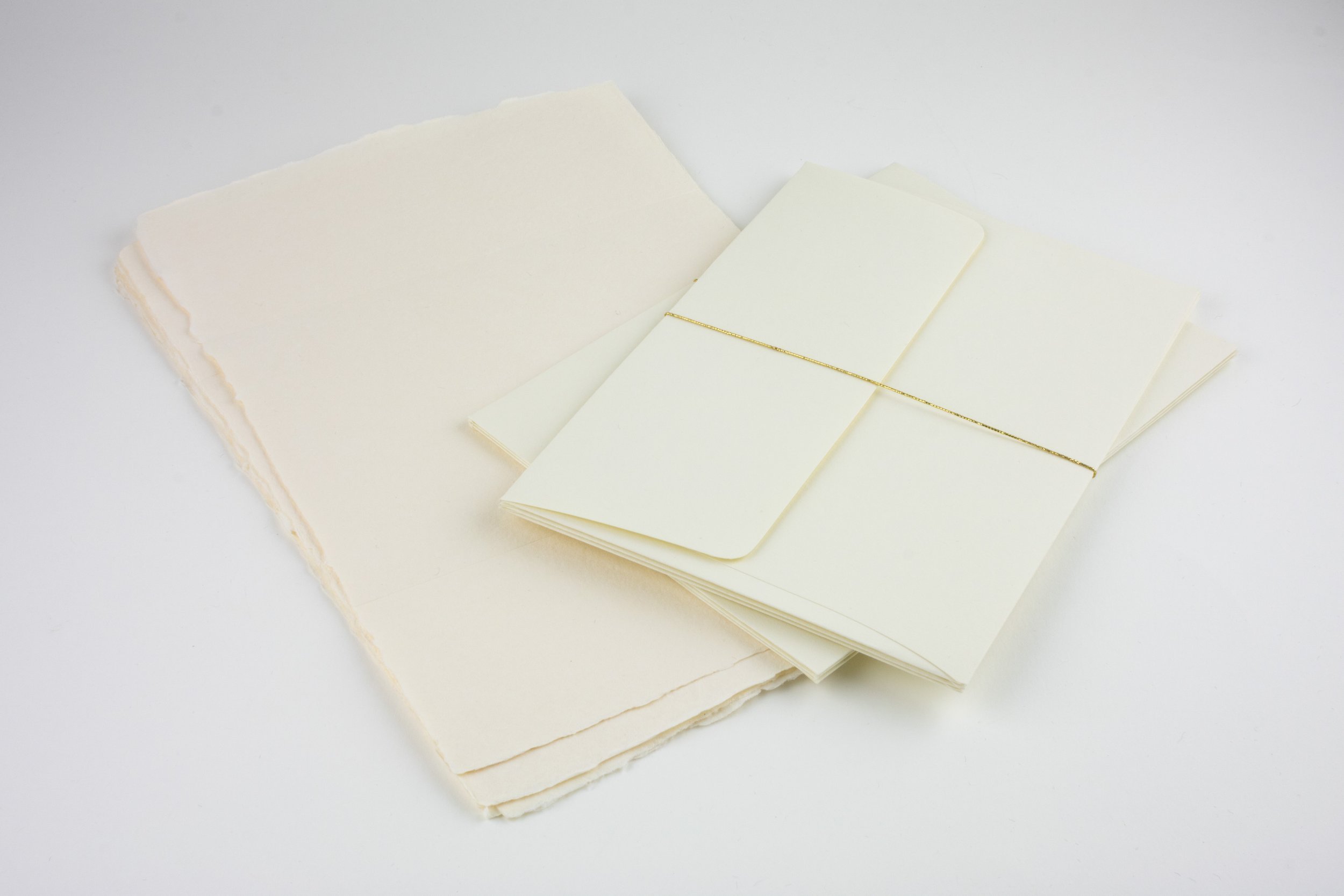 Cream Handmade Paper Sheet - oblation papers & press