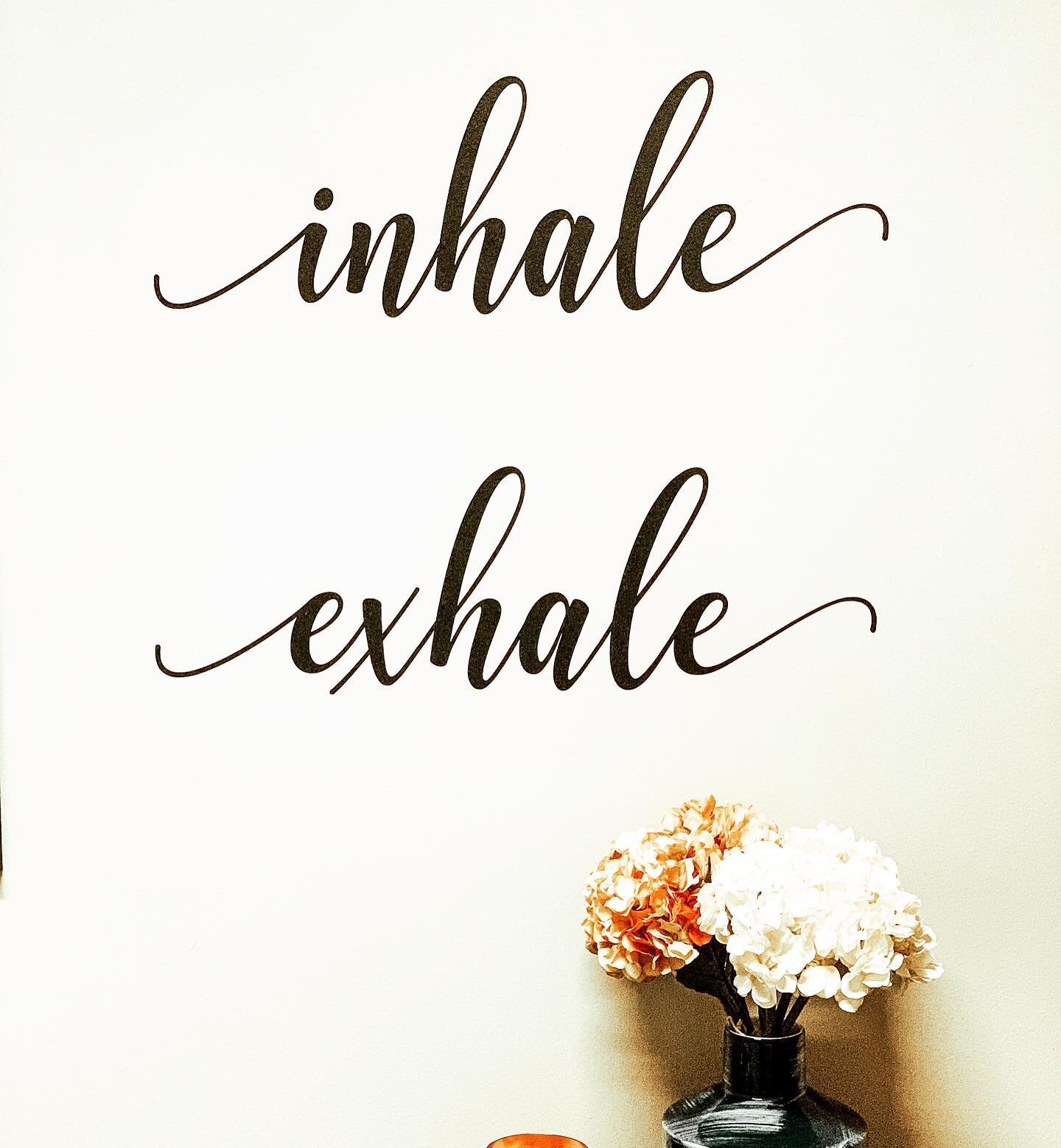 When you&rsquo;re feeling stressed and overwhelmed, taking a moment to slow things down with a few intentional + slow deep breaths can help you find a pause, quiet your thoughts + calm your nervous system. 

Here&rsquo;s a simple breathing exercise t
