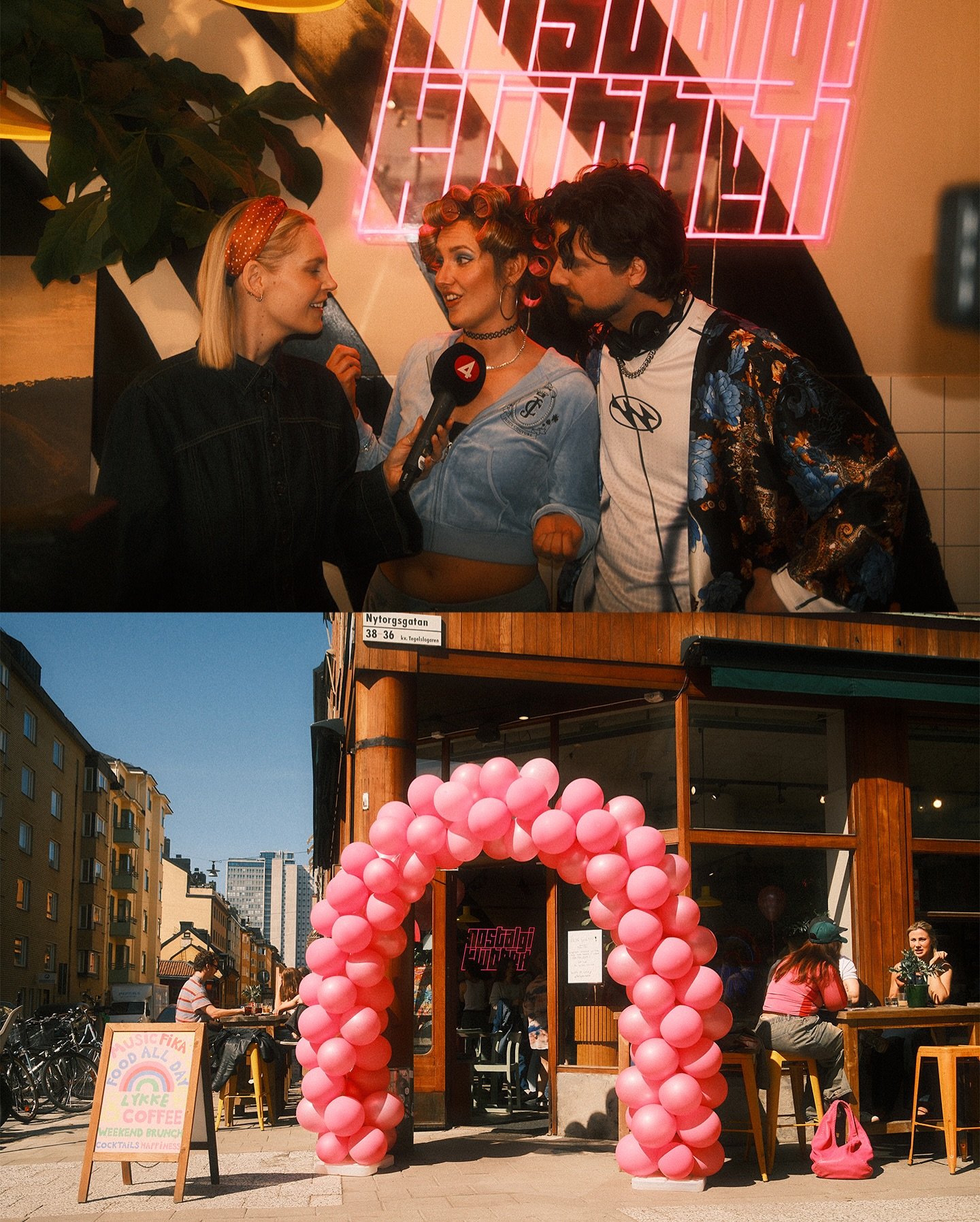 I&rsquo;m starting to take it all in ✨  Last Friday, me and @florasummers__ hosted Sweden&rsquo;s very first Morning Coffee Party with our baby @nostalgiklubben.00s &ndash; part of a global trend that reflects how the younger generations are moving a