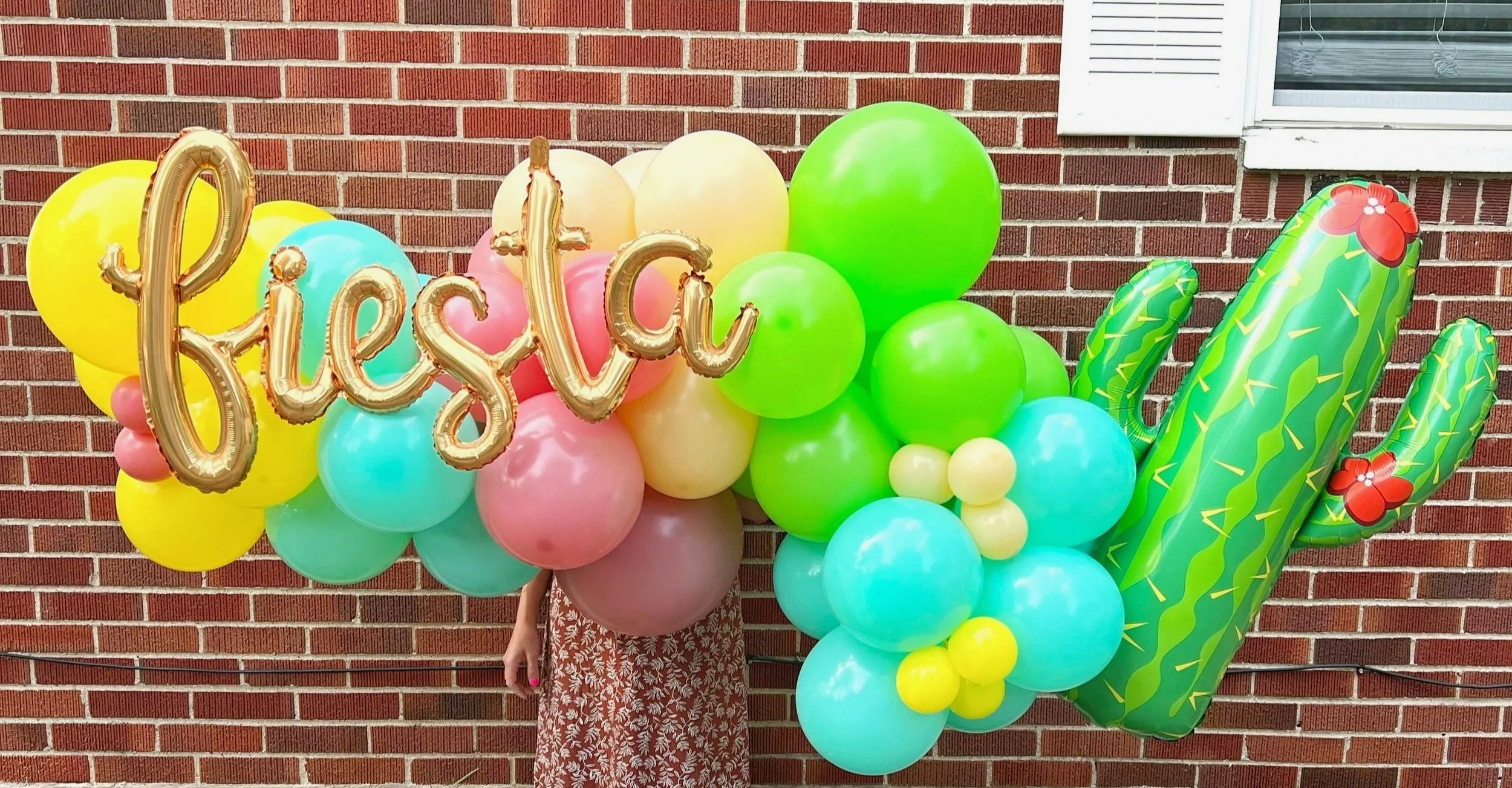 Birthday balloon garland