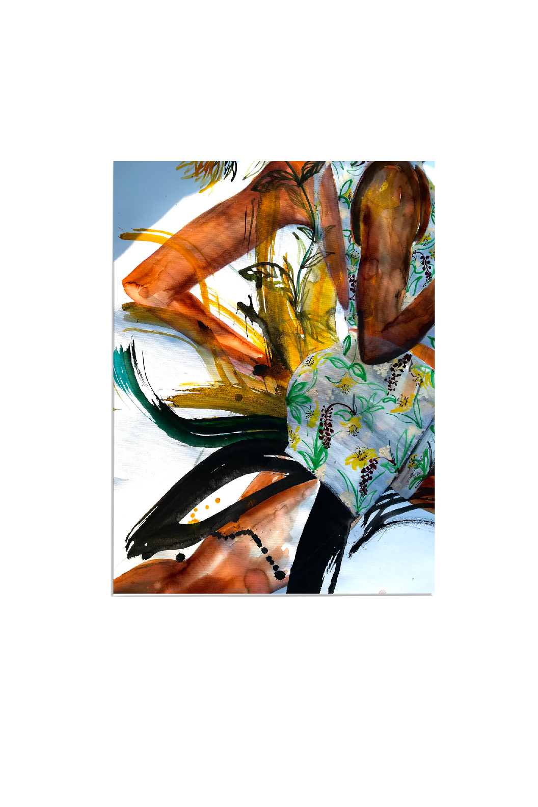 The Woman Who Keeps Going Print (Painting a Marathon 01)