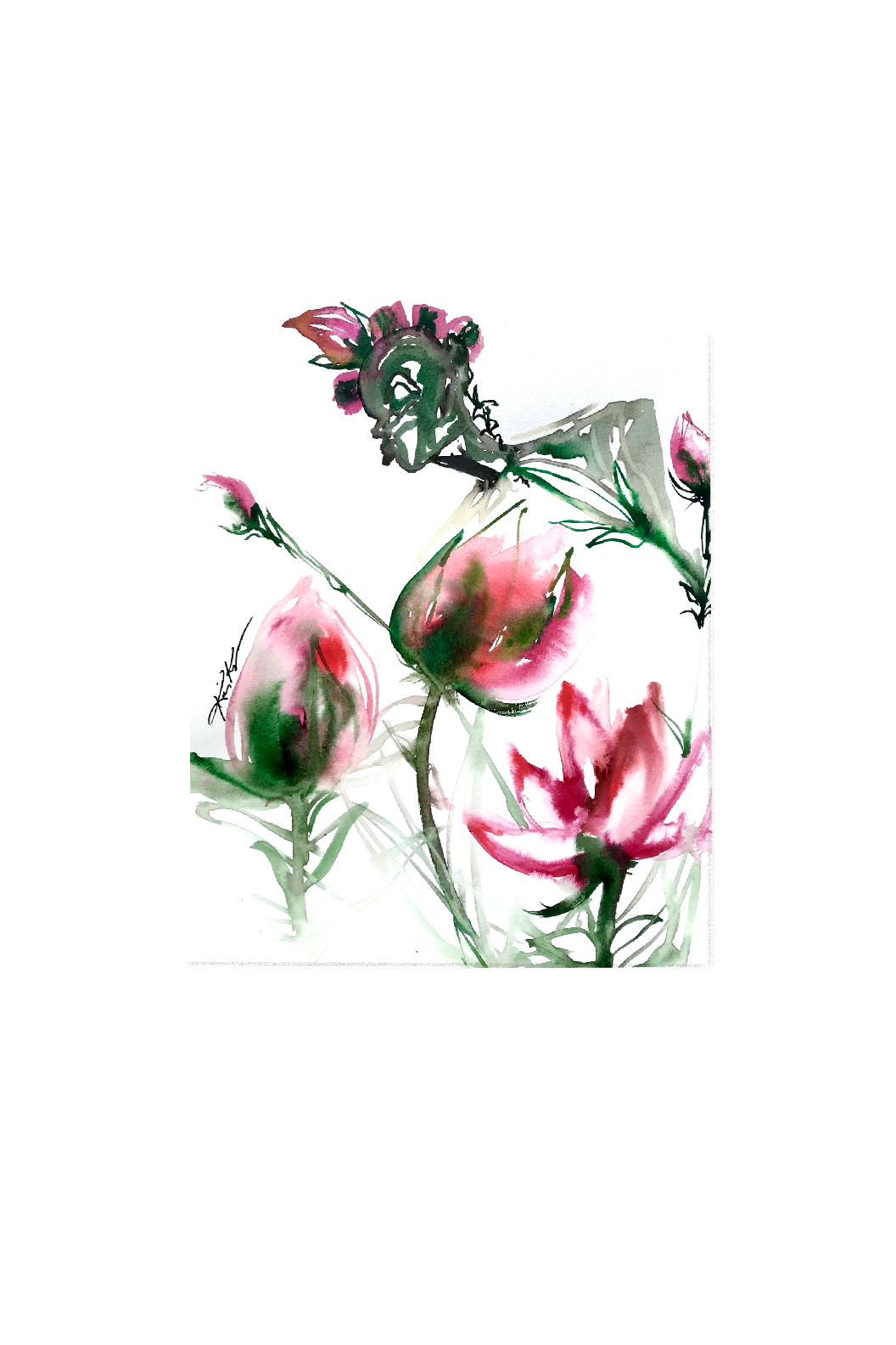 Lotus Beauty Original Painting