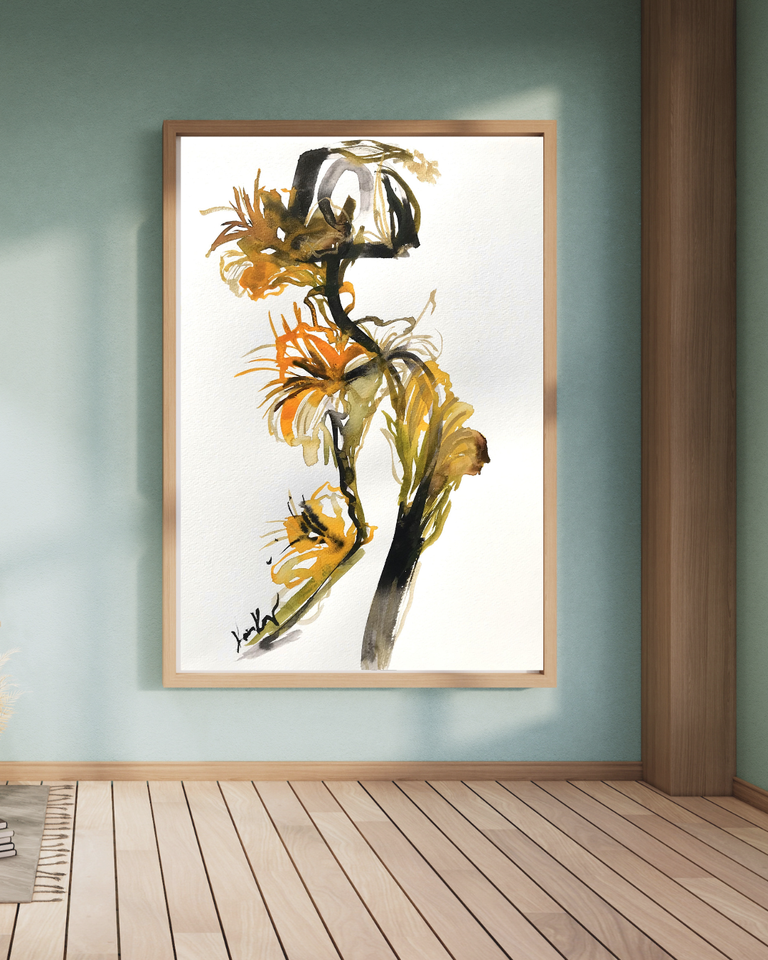 Gladiolus Two Original Painting