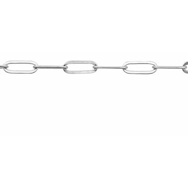Sterling Silver Paper Clip Style (1/2 inch)