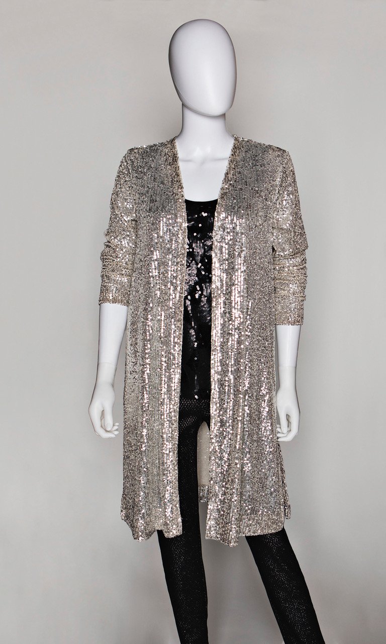 Fifteen Twenty Brand Silver Sequin Cover Up — Shannon's Kiss Me Kate  Boutique
