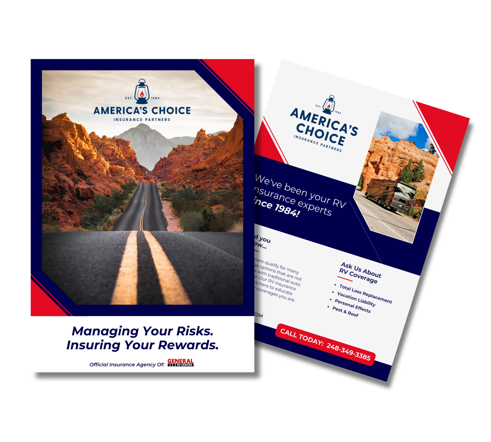 One pagers used at tradeshows and community events