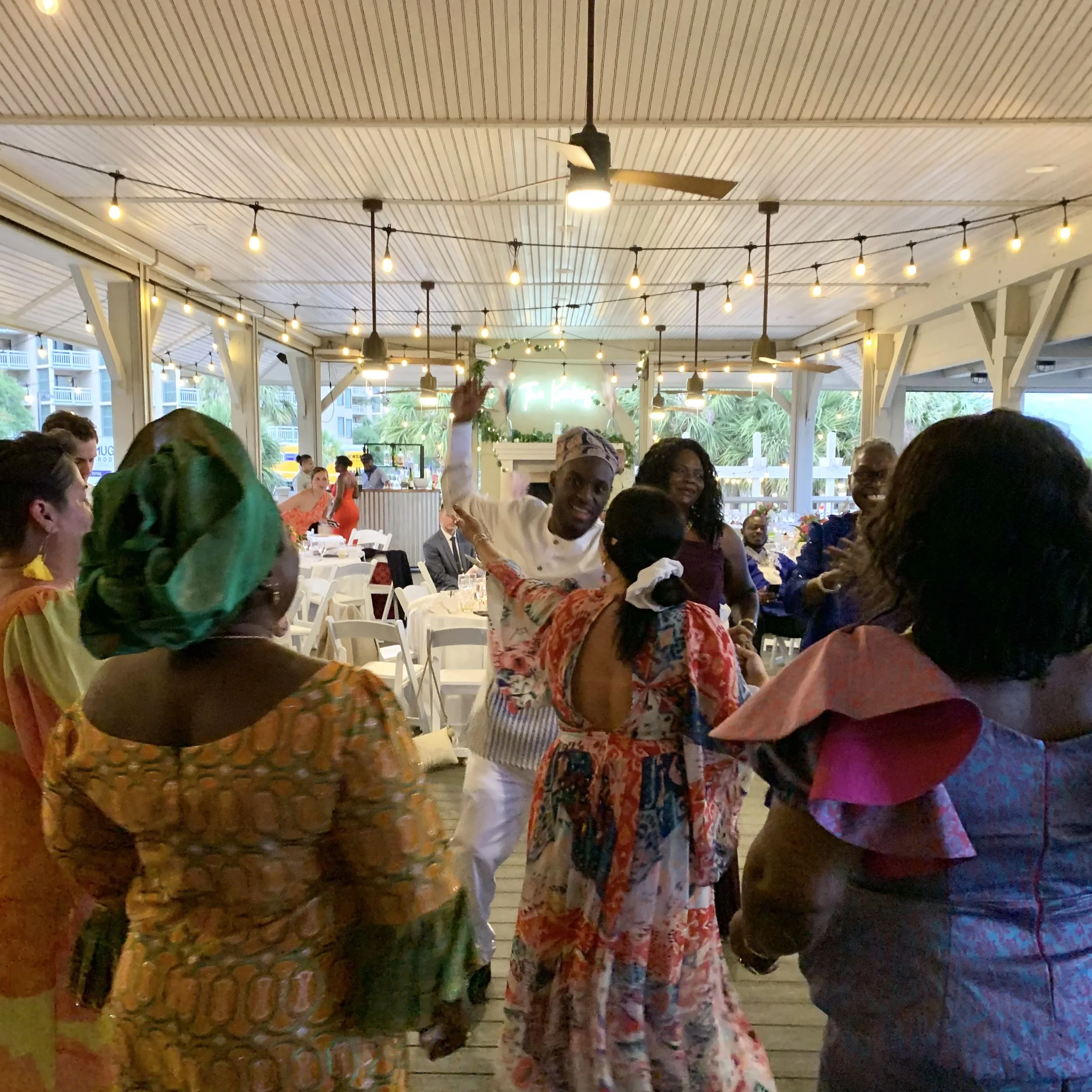 Multi cultural wedding celebration in Myrtle Beach, South Carolina