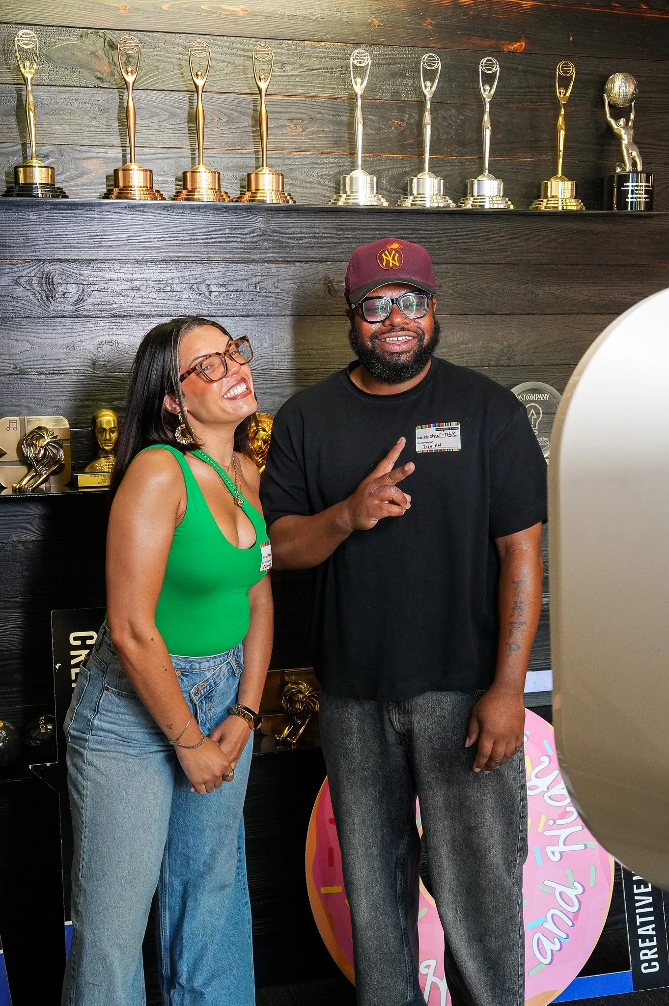 Guests enjoying the digital photo booth