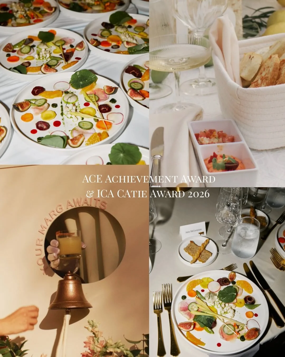 a quick glance at the dishes, the events, and the people that led us to our ACE &amp; CATIE achievement awards 2026 ✨

we are beyond grateful to accept the awards for the @cstse_show &lsquo;Best Catered Wedding of the Year&rsquo; and @icacater CATIE 