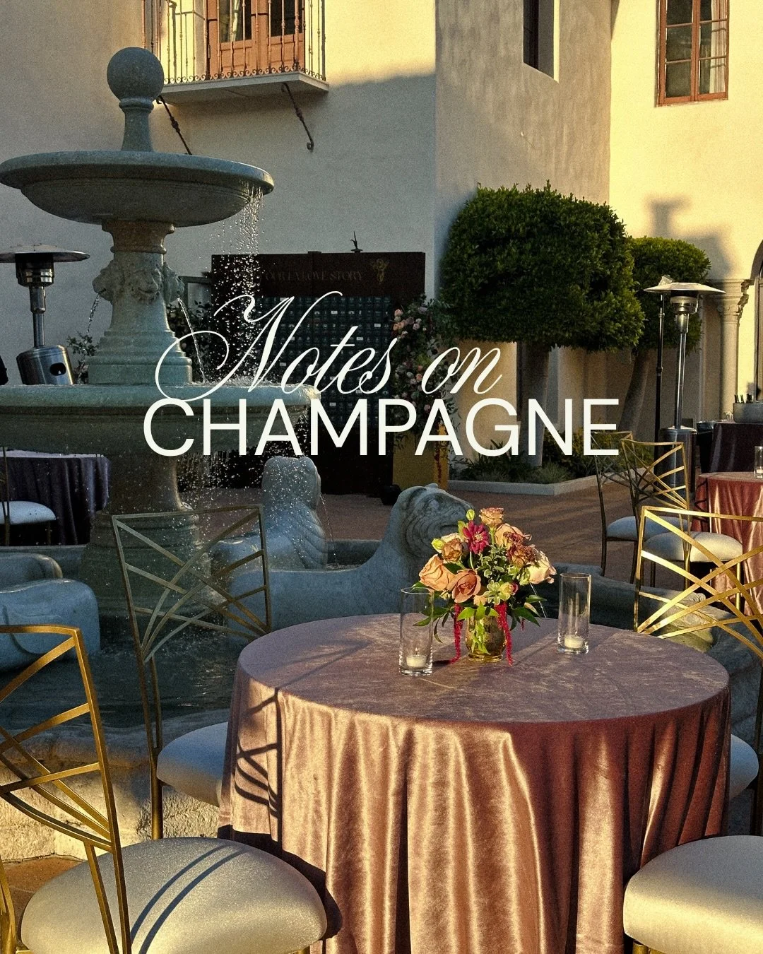 notes on champagne: 

when it comes to events, it really depends on the vibe you&rsquo;re going for&hellip; 

sparkling wine keeps the party going.
champagne makes the moment feel iconic 🥂✨ 

call us to keep the vibes high at your next event.