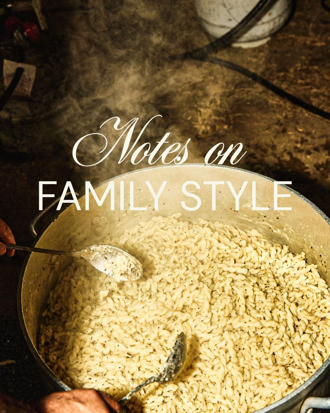 the perfect balance between plated and buffet 🍴

there&rsquo;s something about dishes being passed around the table that transforms a meal into a moment &mdash; where guests can enjoy bits and pieces of everything, at their own pace.

family style i