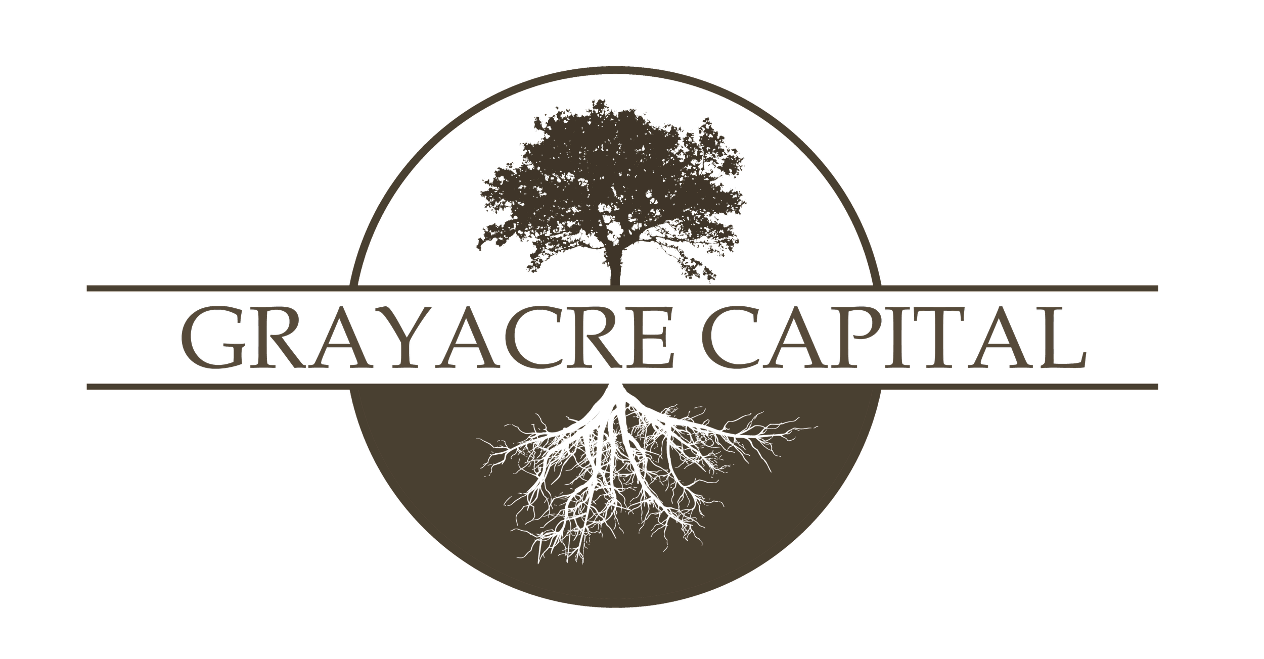 Grayacre Capital logo featuring a stylized tree with roots and branches, with the company name in the center.