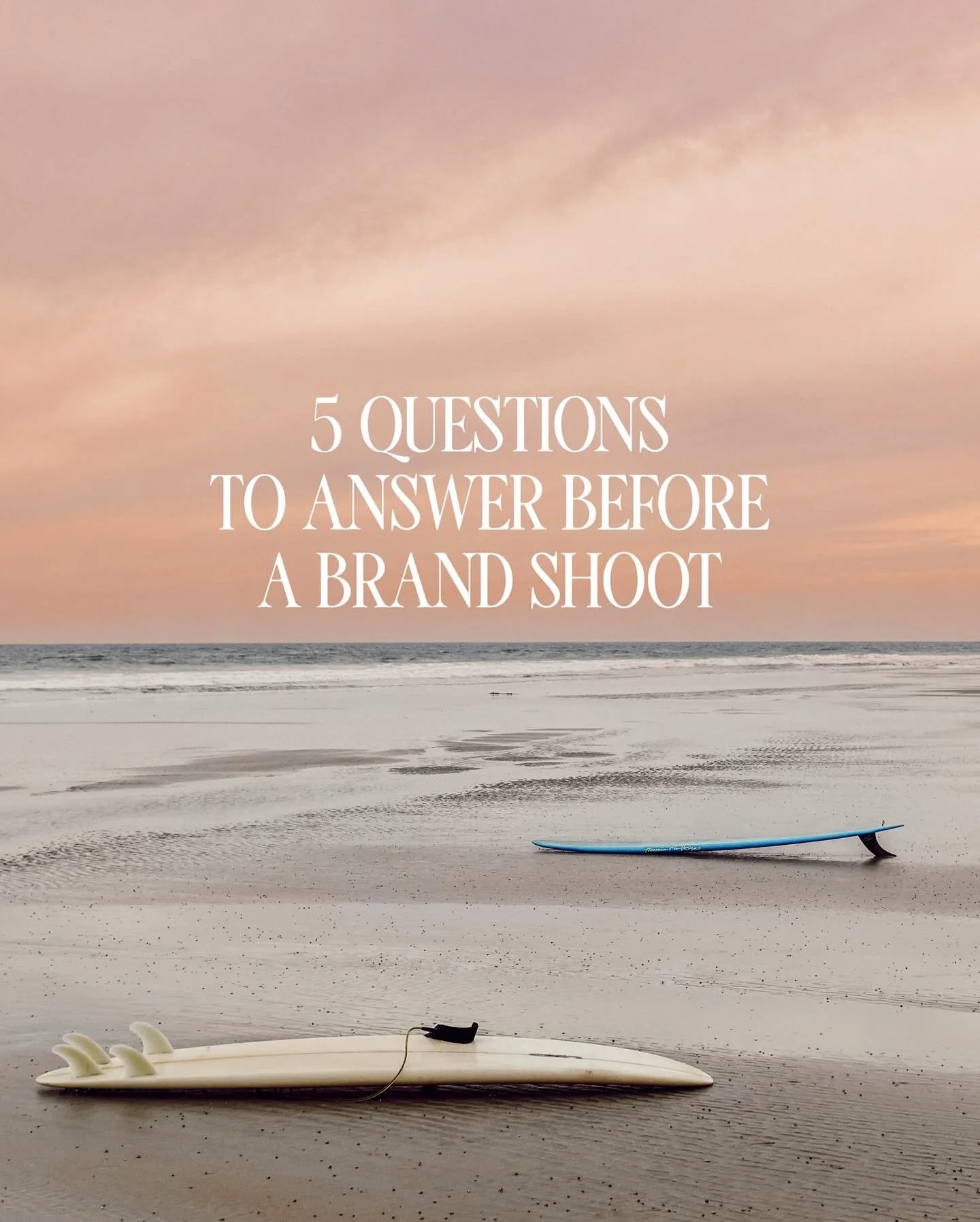 Photography hot take: the prep work for a shoot (when it's done right) should be harder than the shoot itself.

Without answering all these questions before a shoot, you're left scrambling and trying to piece it all together in the moment. Strategy g