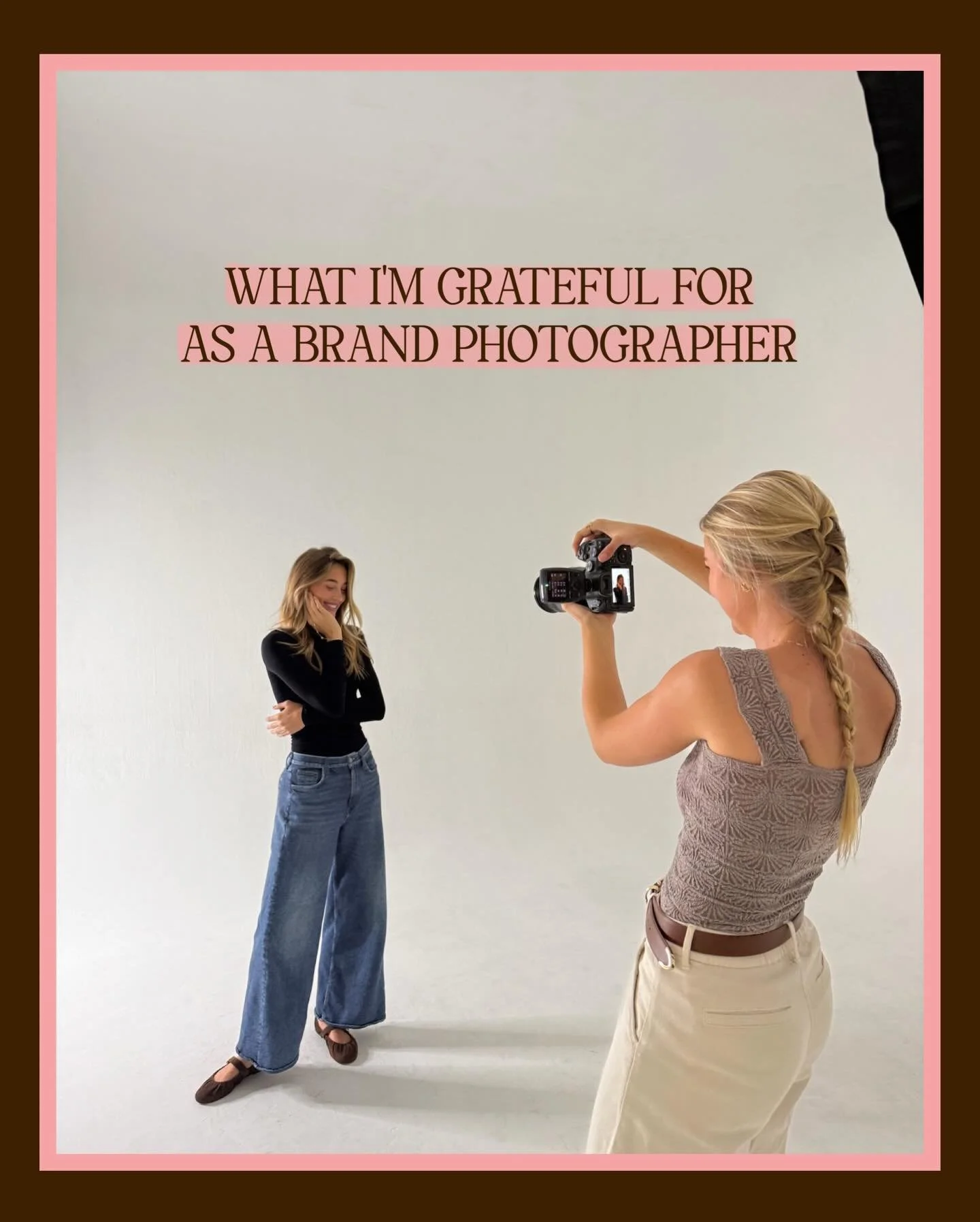 Because as much as I love being a photographer, it's just one aspect of who I am🤎 Reflecting on the year with so much gratitude today. I'm not everything I want to be, but I'm where I used to dream of two years ago... it's all about perspective🫶🏼