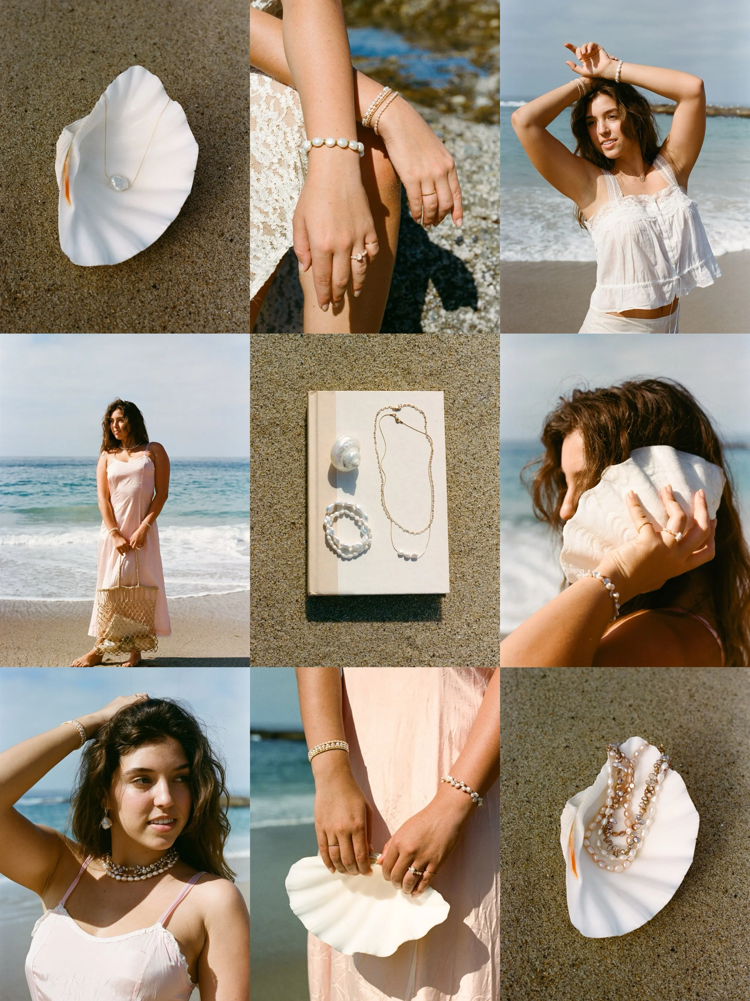 dripping in pearls🦪 new collection shot for @urthandsea on digital + 35mm