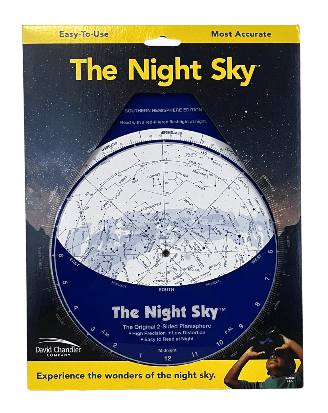 Night Sky Planisphere — Southern Hemisphere Edition