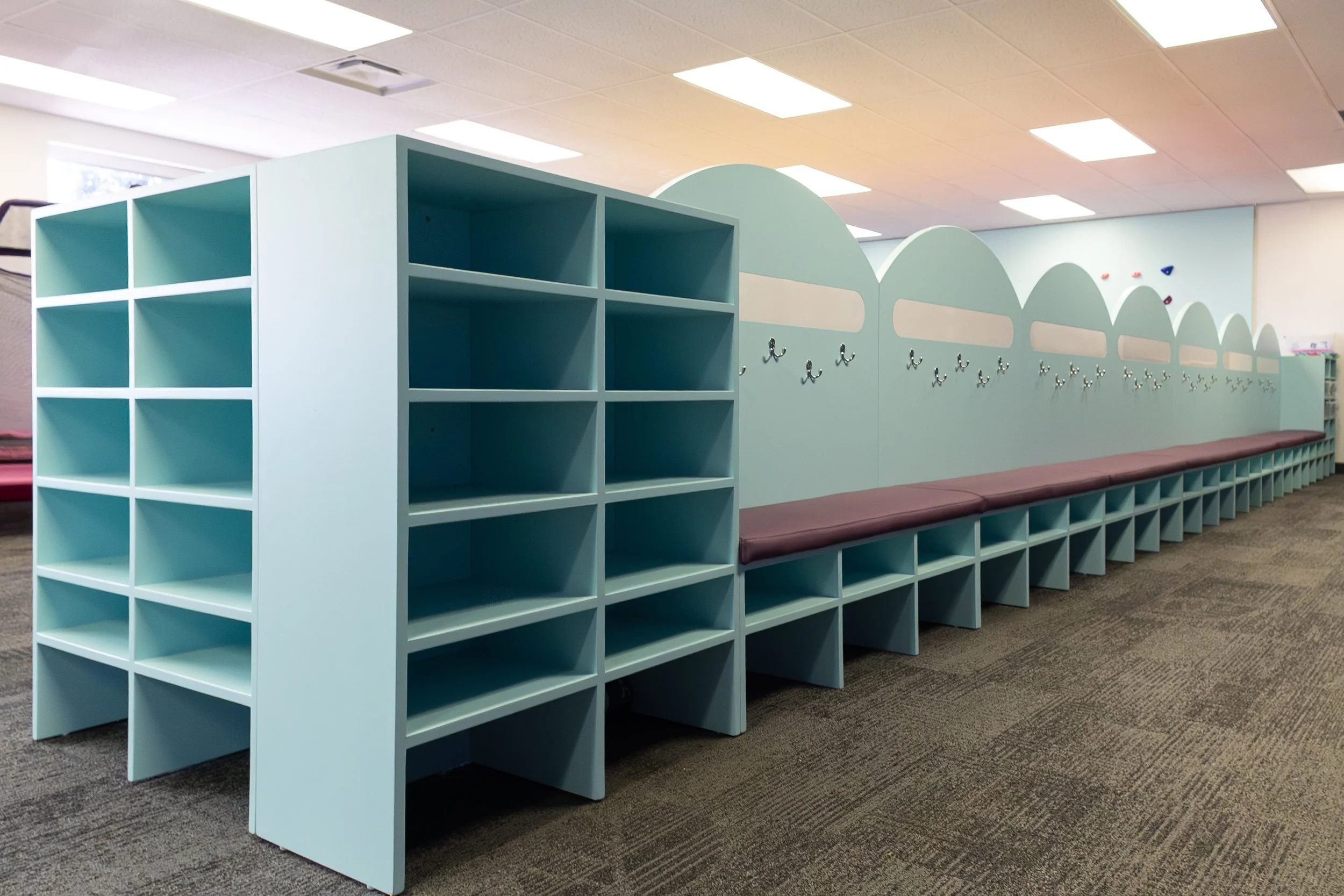 Cubbies for the gym