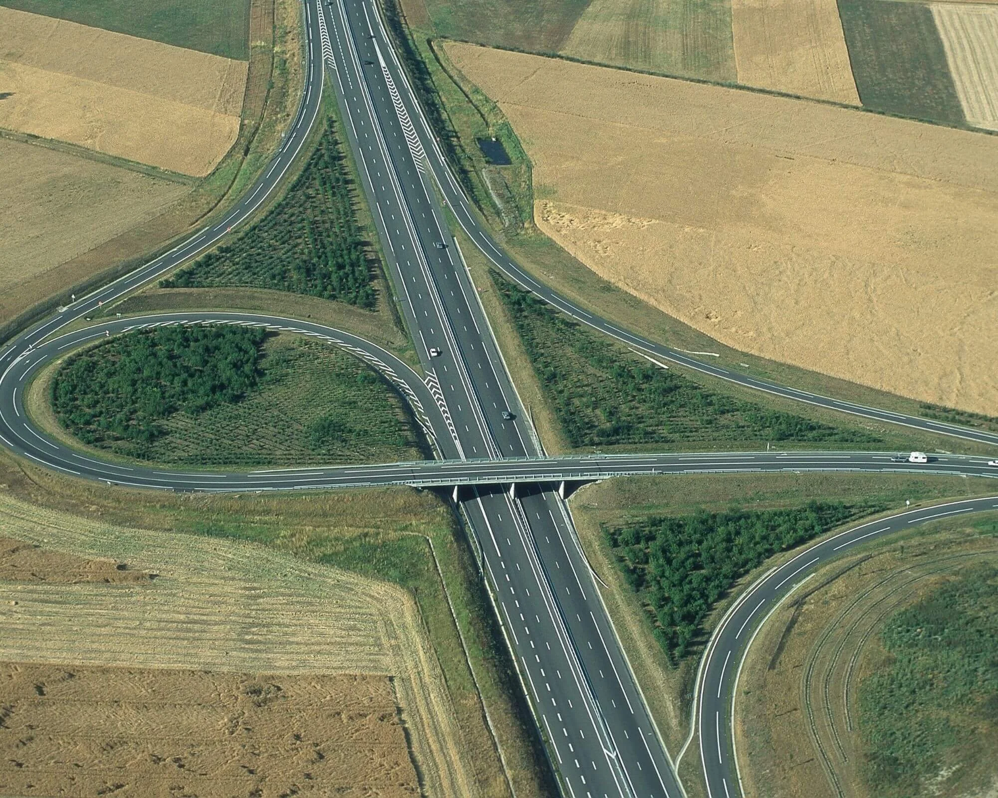 Highway exit ramp