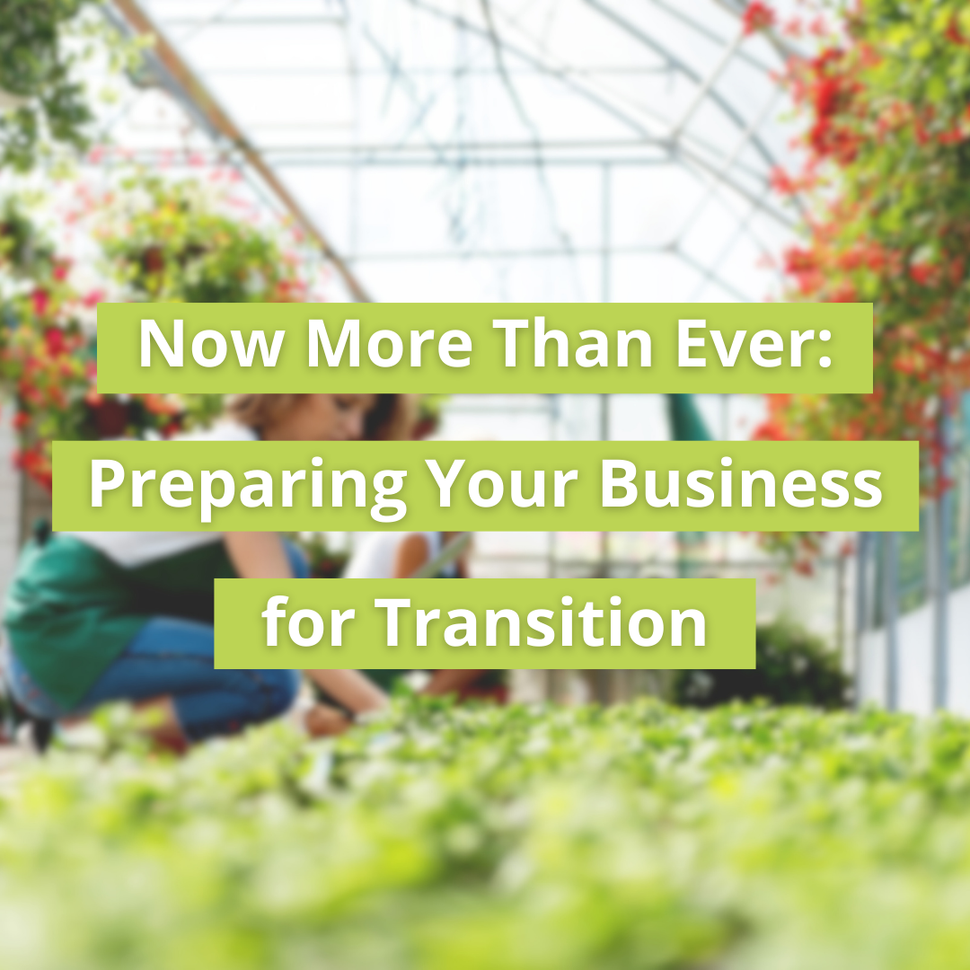 Now More Than Ever: Preparing Your Business for Transition