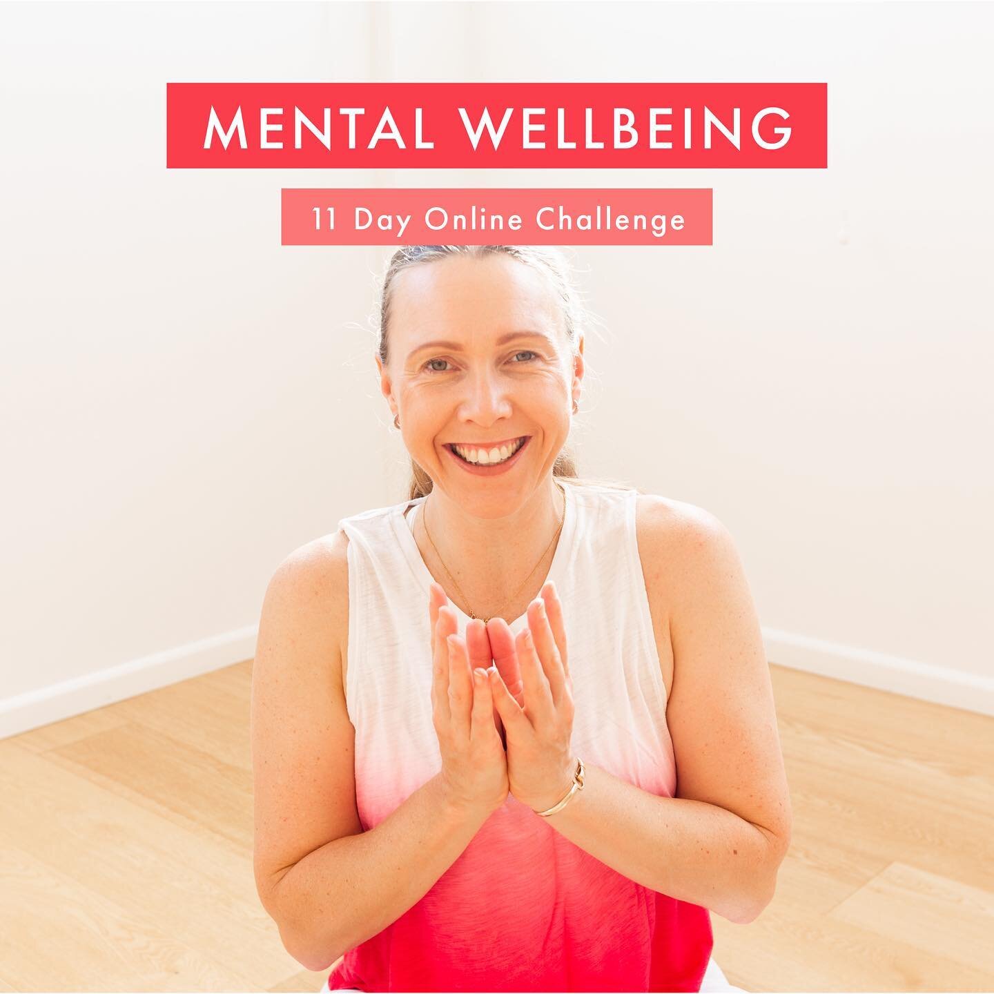 Join us next Monday for a brand new mental wellbeing challenge to transform your mental health! 🧡

Our OG community members will recognise this challenge from our popular 40 day YouTube series we released in 2020. We have taken the best bits from th