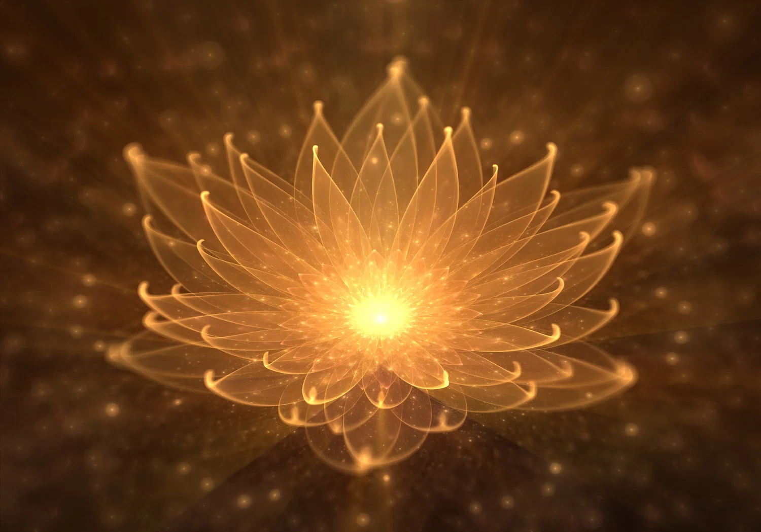 Peaceful meditation and mindful breathing