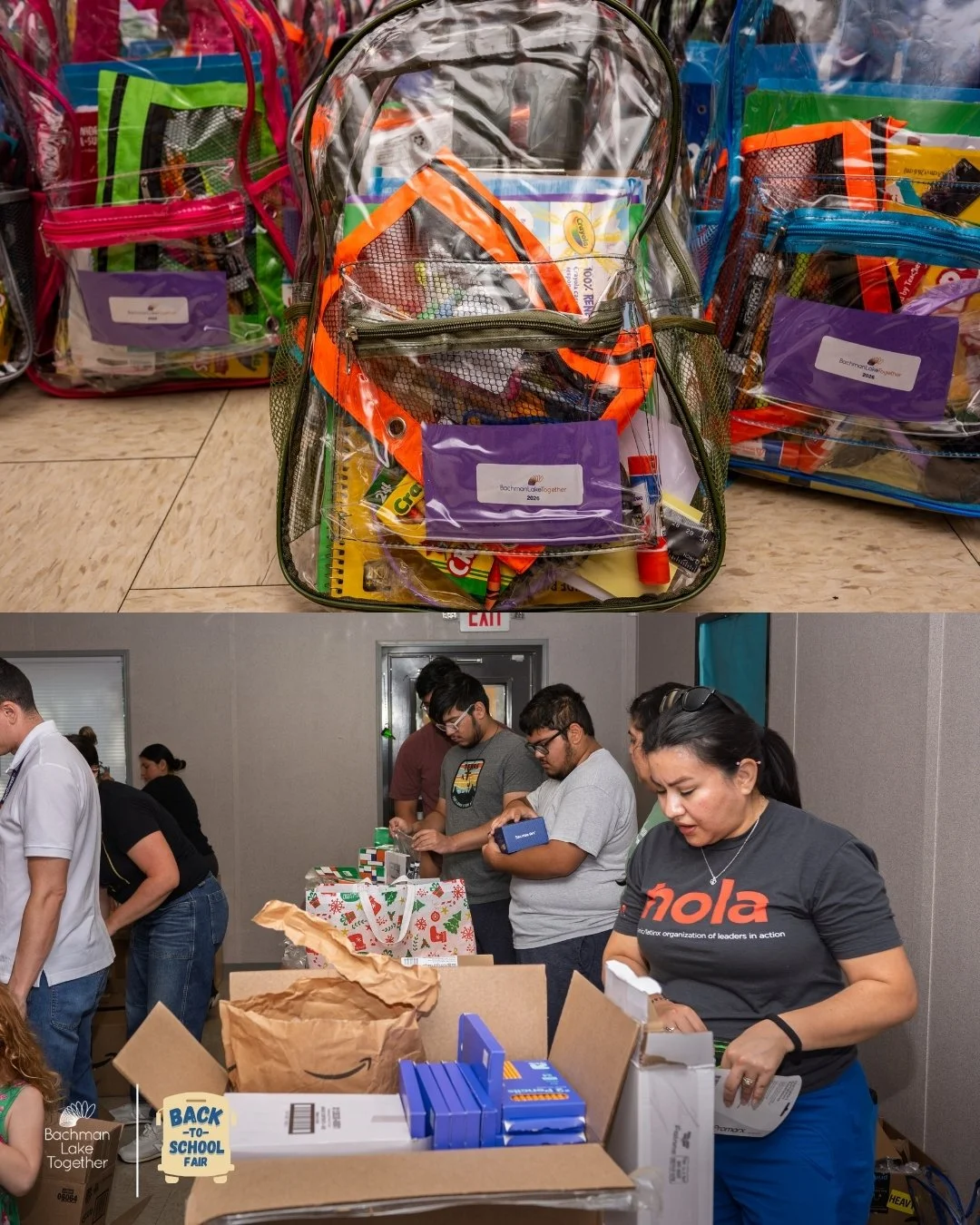 The crew that made the Back-to-School Fair possible! ⭐🎒

To help us prepare for the big day, Community Action Network parent leaders, @southwestair, @educationalfirststeps, @vistracorp, @volunteernow, @commitpartnership, and many more came together 