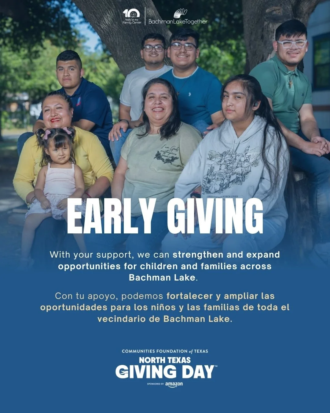 Build the next 10 years with us. 💙

For a decade, the Bachman Lake Together Family Center has been at the heart of our work and the Bachman Lake neighborhood. What began with a focus on early childhood has grown into a family-centered hub connecting