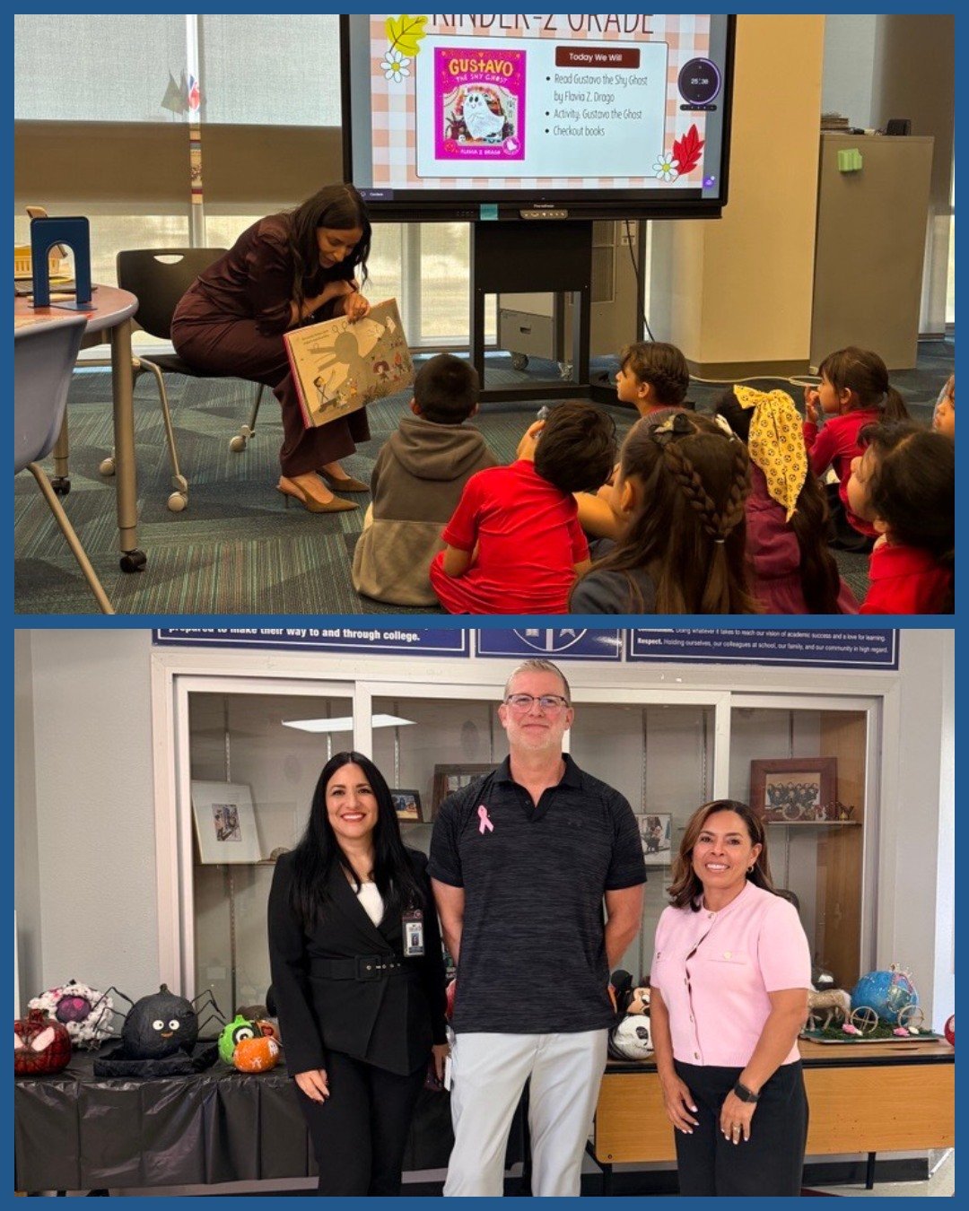 It's Principal for a Day at Dallas ISD! 🍎💙

Thank you, Leonides Gonzalez Cigarroa, M.D. Elementary School and Jose "Joe" May Elementary School, for welcoming our Executive Director, Dr. Olga Martinez Hickman and our Board Member, Angelica