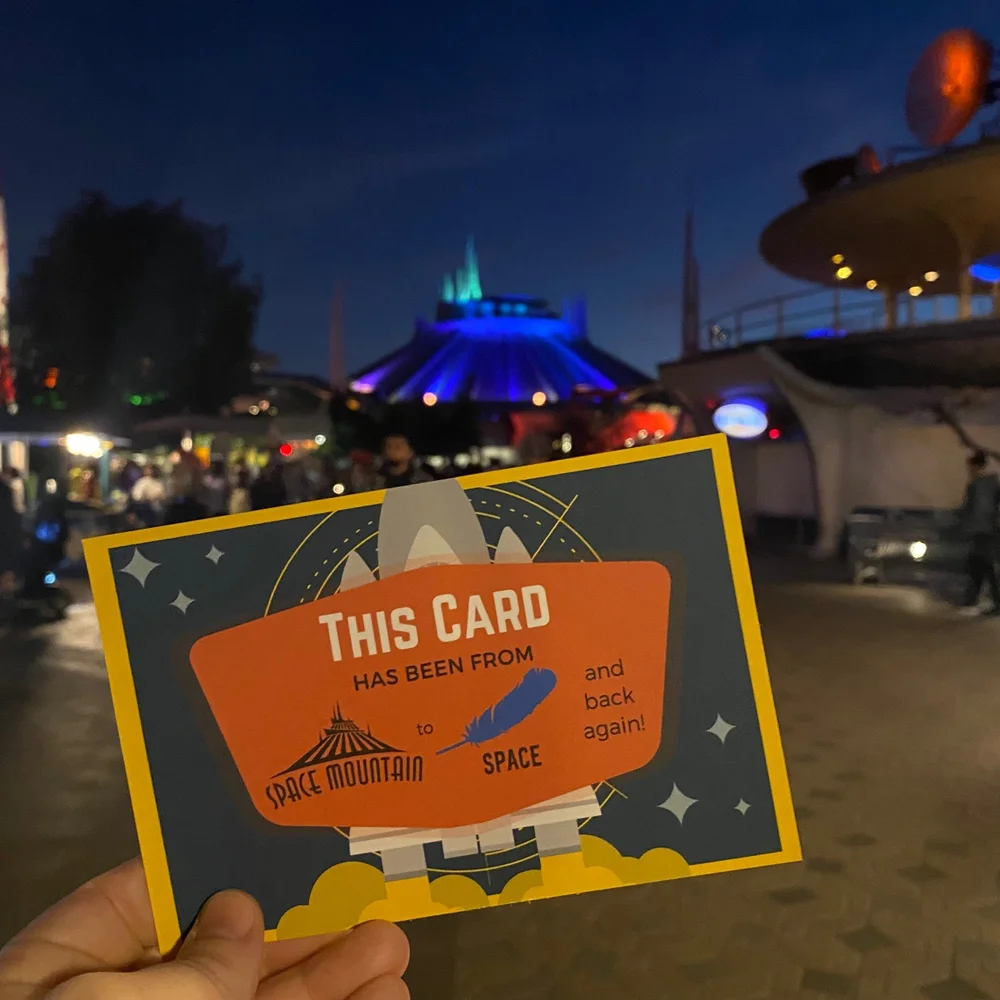 Cards to be sent to space through Blue Origin.