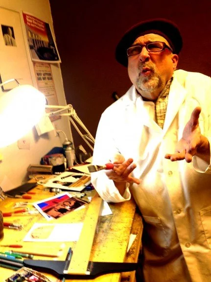 Local artist and political satirist, David Stafford, shared sharp wit and many forms of artistic activism at our September event: Engage the Absurd. Fossil fuel extraction and consumption, socioeconomic dominance and denial, politicians and the publi