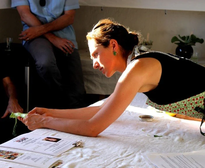 Adrienne teaching, demonstrating, inspiring.