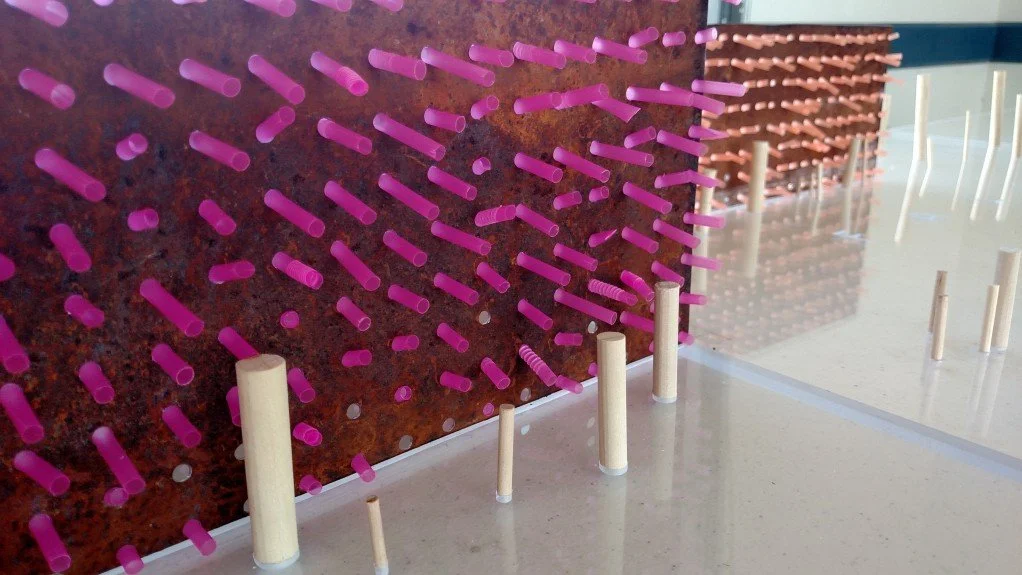 Workshops utilize 3D model designed and crafted by Christie Green to show seasonal changes in watershed and health of Cottonwoods in relationship to seasonal fluctuations of human consumption of water.