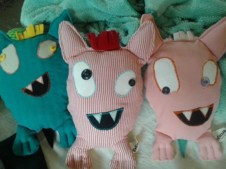 UpCycle tooth fairy monsters from scrap pajama fabric.
