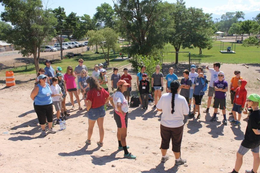Volunteer learning and work day.