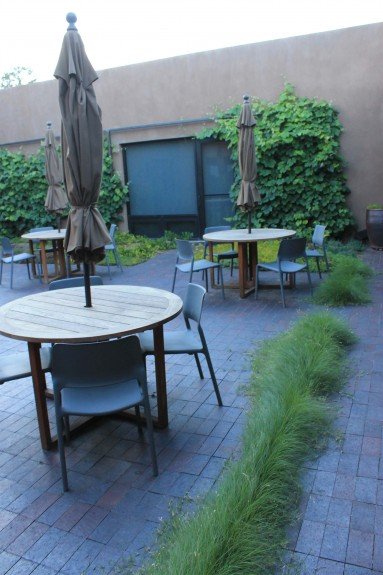 Inner courtyard Buffalo grass texture.
