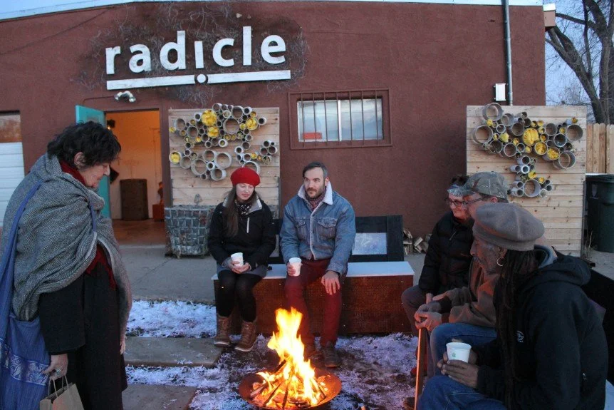 Project Pollinate parklet  launch. December 20th solstice and Lena Street Holiday Faire.