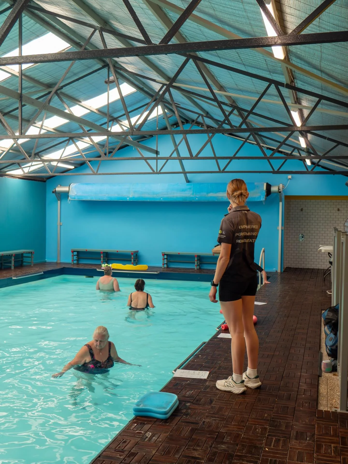 Rehab smarter. Move better. Feel stronger.

Hydrotherapy is a low impact, joint friendly exercise class to help improve mobility and flexion, ease muscle tension, reduce pain and stiffness and provide a safe environment while building strength. The w