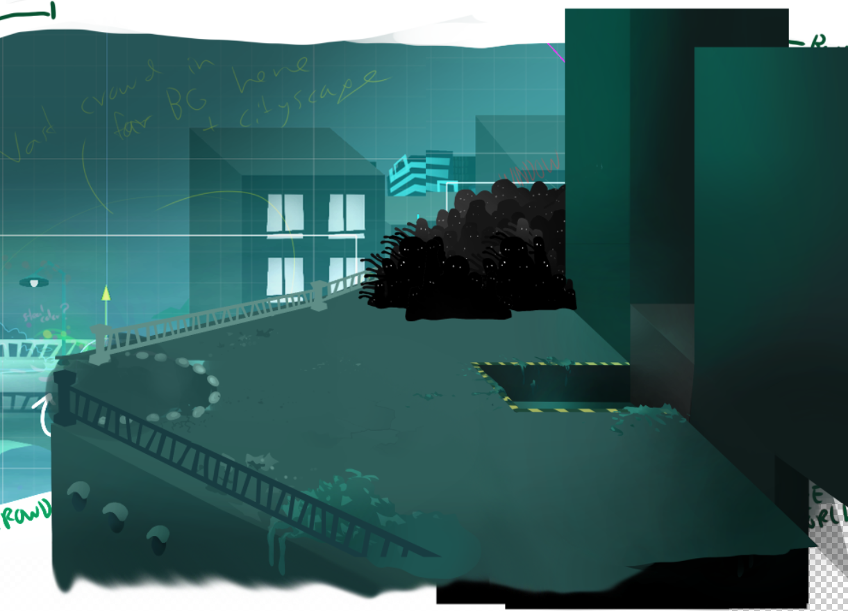 Final city environment iteration based on level design (1/5)