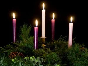 Advent Wreath fully lit