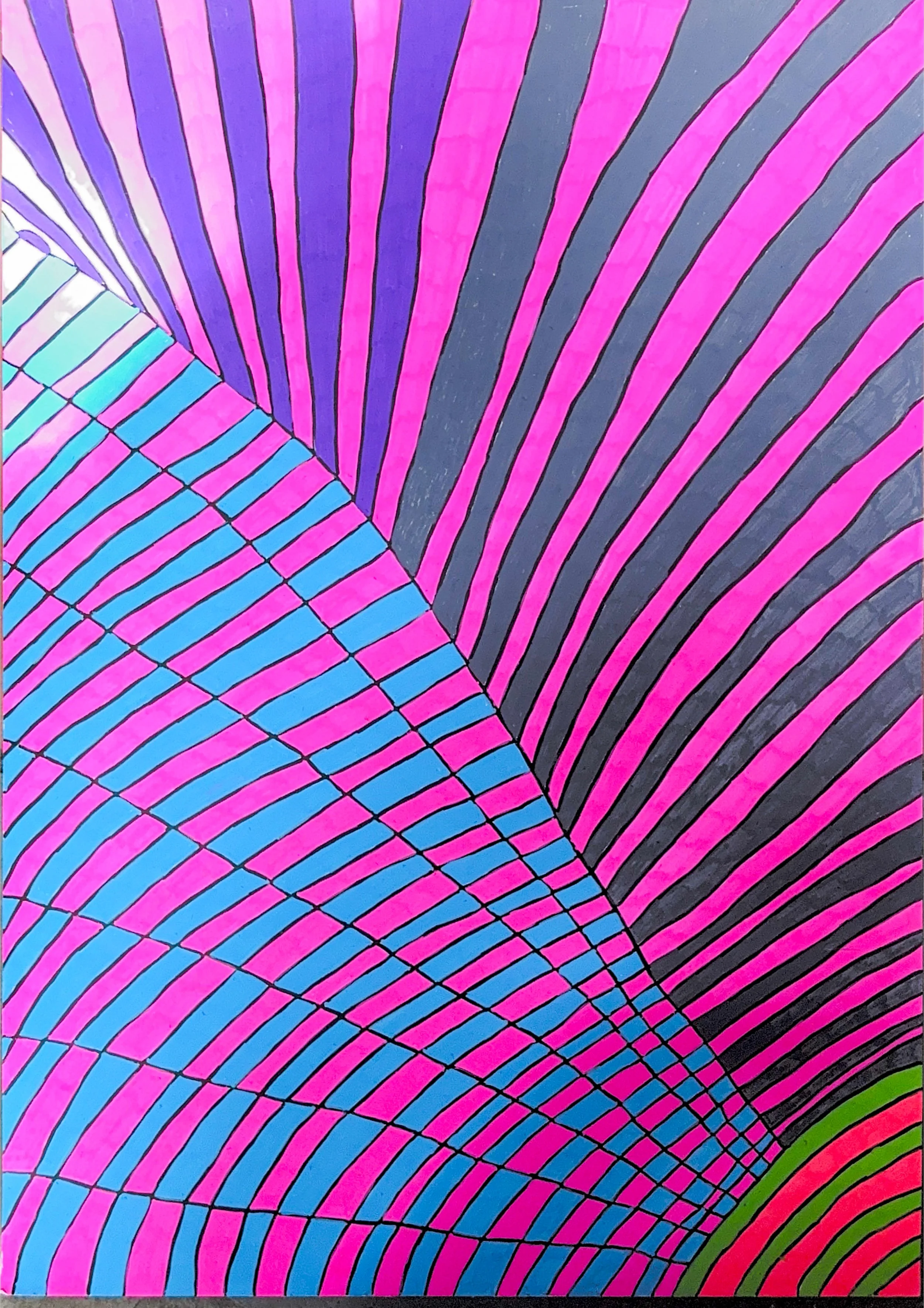 Sun Flare (Posca on Paper)