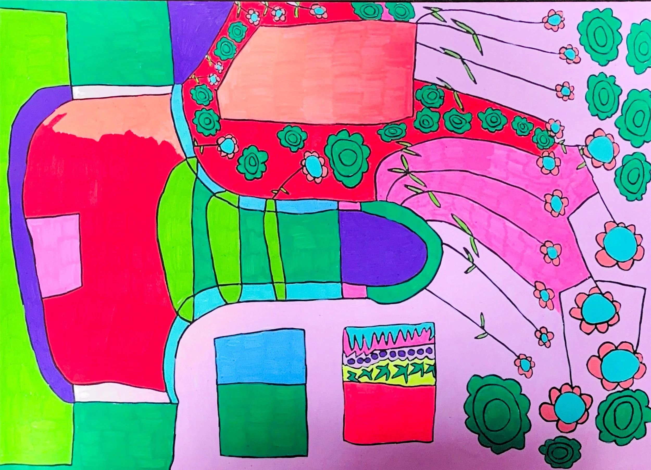 The Garden (Posca on Paper)