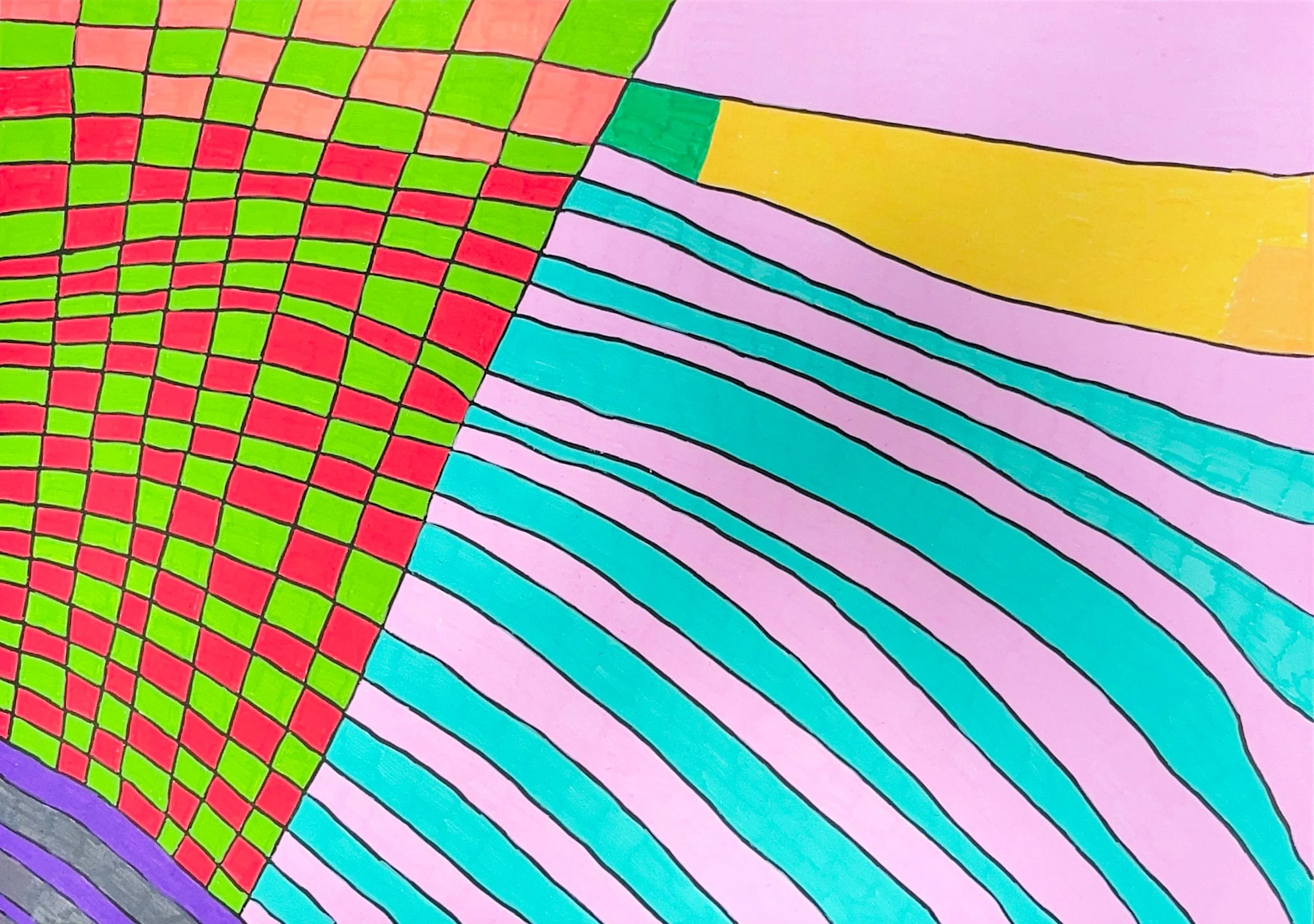 Jet Stream (Posca on Paper)